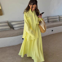 Flaminia | Women's Maxi Dress in Anzug