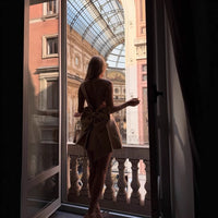 Flavia | Women's Elegant Modern Cocktail Dress in Gold