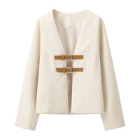 Fleur | Women's Elegant Chic Blazer in White