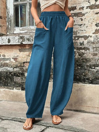 Fleurette | Women's Pockets Pants – Dress Pants in Pfau Blue