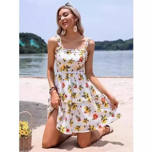 Florelle | Women's Floral Print Summer Dress in Blumenmust