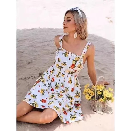 Florelle | Women's Floral Print Summer Dress in Blumenmust