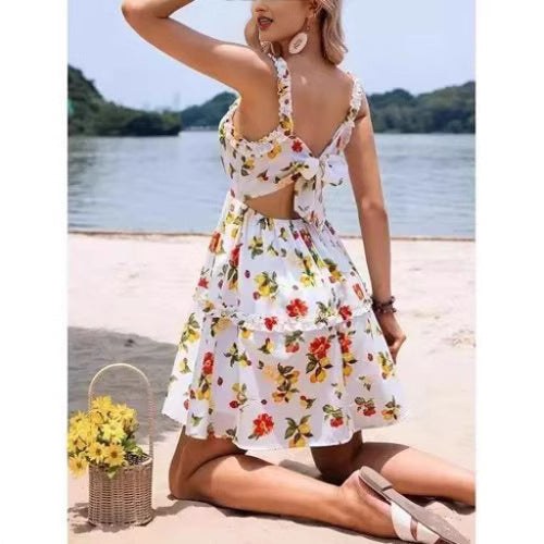 Florelle | Women's Floral Print Summer Dress in Blumenmust