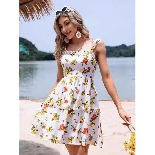 Florelle | Women's Floral Print Summer Dress in Blumenmust