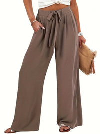 Florence | Women's Pockets Lightweight Pants – Dress Pants in Brown