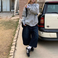 Florencia | Women's Oversized Hooded Comfortable Jacket in Blue