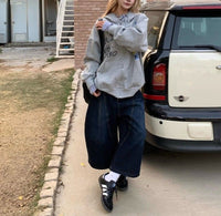 Florencia | Women's Oversized Hooded Comfortable Jacket in Blue