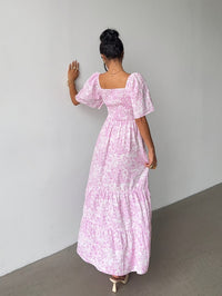 Florentina | Women's Sweetheart Tiered Floral Maxi Dress