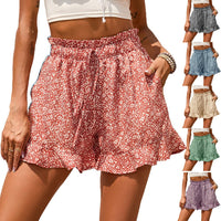 Floriane | Women's Elastic Waist Floral Shorts