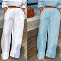 Florimel | Women's Elastic Waist Pockets Pants – Dress Pants