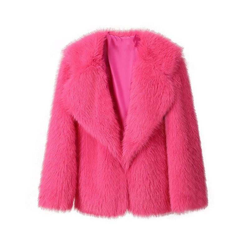 Florisel | Women's Cozy Coat in Magenta
