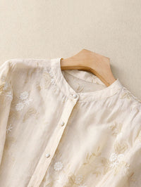 Fortuna | Women's Embroidered Accents Blouse