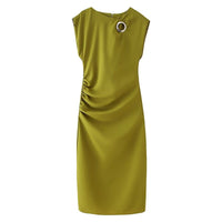 Fortuna | Women's Elegant Dress in Matcha