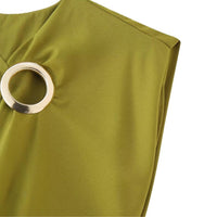 Fortuna | Women's Elegant Dress in Matcha