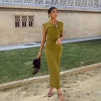 Fortuna | Women's Elegant Dress in Matcha