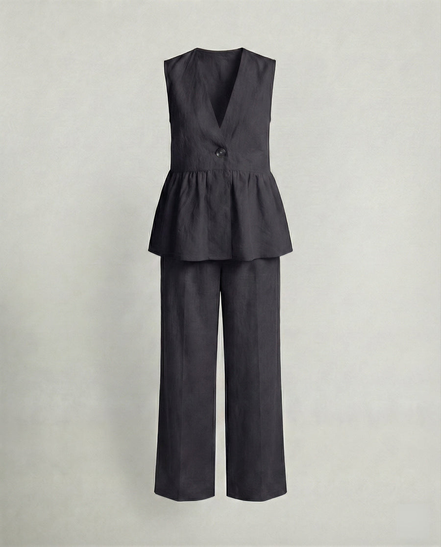 Francesca | Women's Elegant Pantsuit in Gray