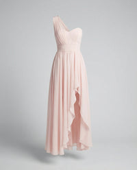 Freya | Women's Ruffle Detail Asymmetric Elegant Maxi Dress in Ivory