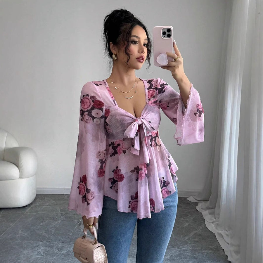 Gabriela | Women's Floral Print Blouse