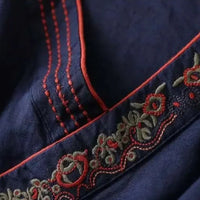 Gaia | Women's Embroidered Wrap Detail Blouse