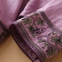 Gaia | Women's Embroidered Wrap Detail Blouse