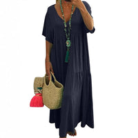 Galatea | Women's V-Neck Boho Maxi Dress