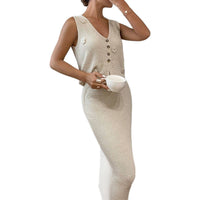 Garance | Women's Button Detail Floral Knit Fashionable Top in Apricot