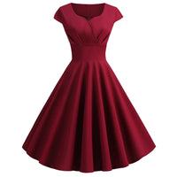 Gelsomina | Women's Elegant Dress in Wine Red