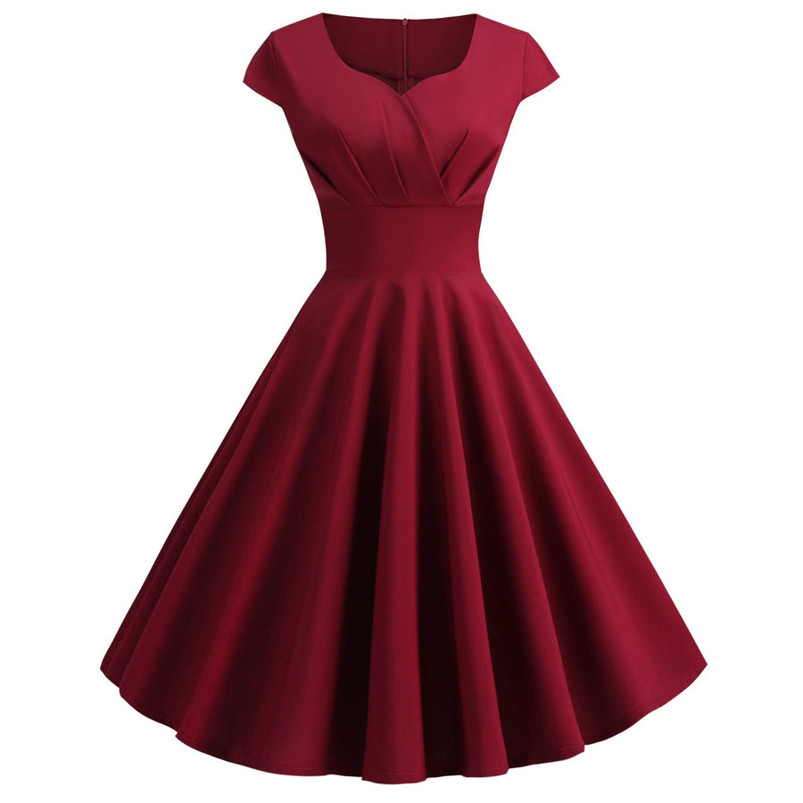 Gelsomina | Women's Elegant Dress in Wine Red
