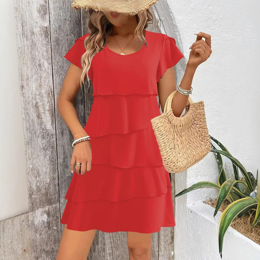 Gemma | Women's Ruffle Detail Dress – Casual Dress