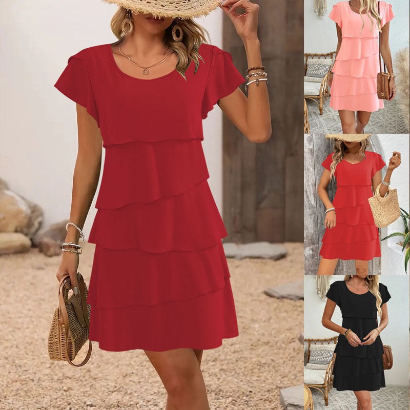 Gemma | Women's Ruffle Detail Dress – Casual Dress
