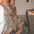 Georgia | Women's Studded Chunky Heel Western Cowboy Boots