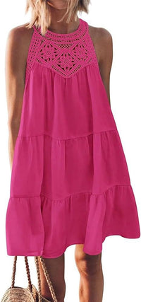 Geraldine | Women's Summer Dress in Himbeer Red