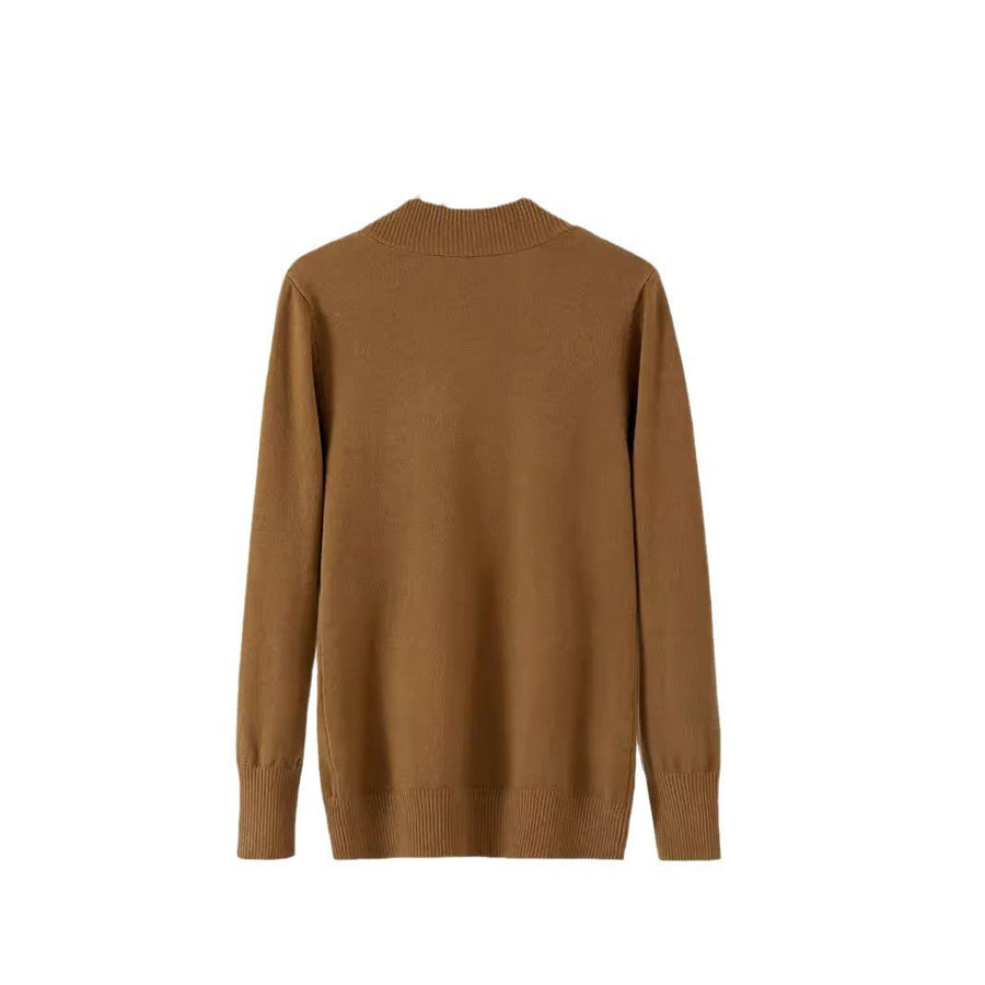 Germaine | Women's Pockets Knit Cardigan in Khaki