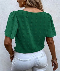 Gertrude | Women's Flutter Short Sleeve Blouse