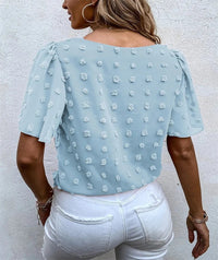 Gertrude | Women's Flutter Short Sleeve Blouse