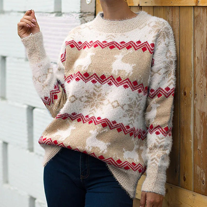 Gilda | Women's Sweater in Khaki