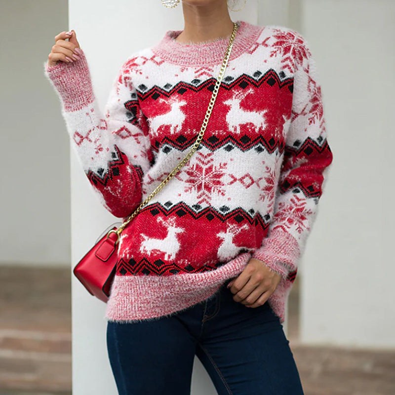 Gilda | Women's Sweater in Red