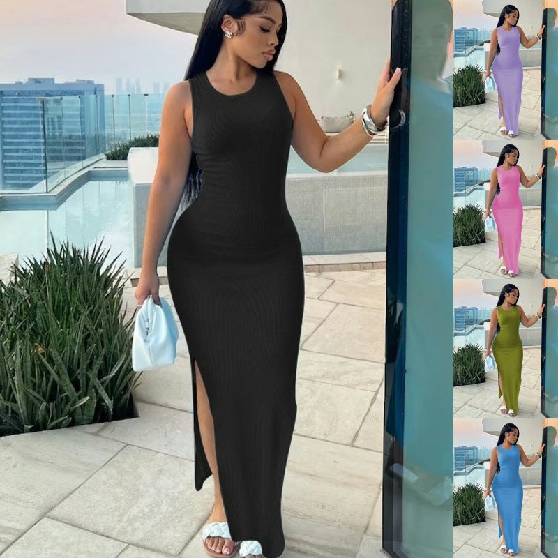 Gillian | Women's Bodycon Slit Elegant Maxi Dress