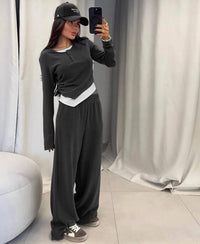 Giovanna | Women's Two-Piece Set in Gray