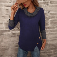 Girolama | Women's Button Detail Long Sleeve Fashionable Top