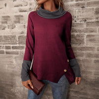 Girolama | Women's Button Detail Long Sleeve Fashionable Top