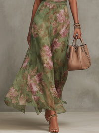 Giuliana | Women's Halter Green Maxi Dress