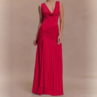 Gladys | Women's Bodycon Elegant Maxi Dress in Magenta
