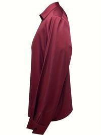 Glenda | Women's Long Sleeve Collared V-Neck Blouse