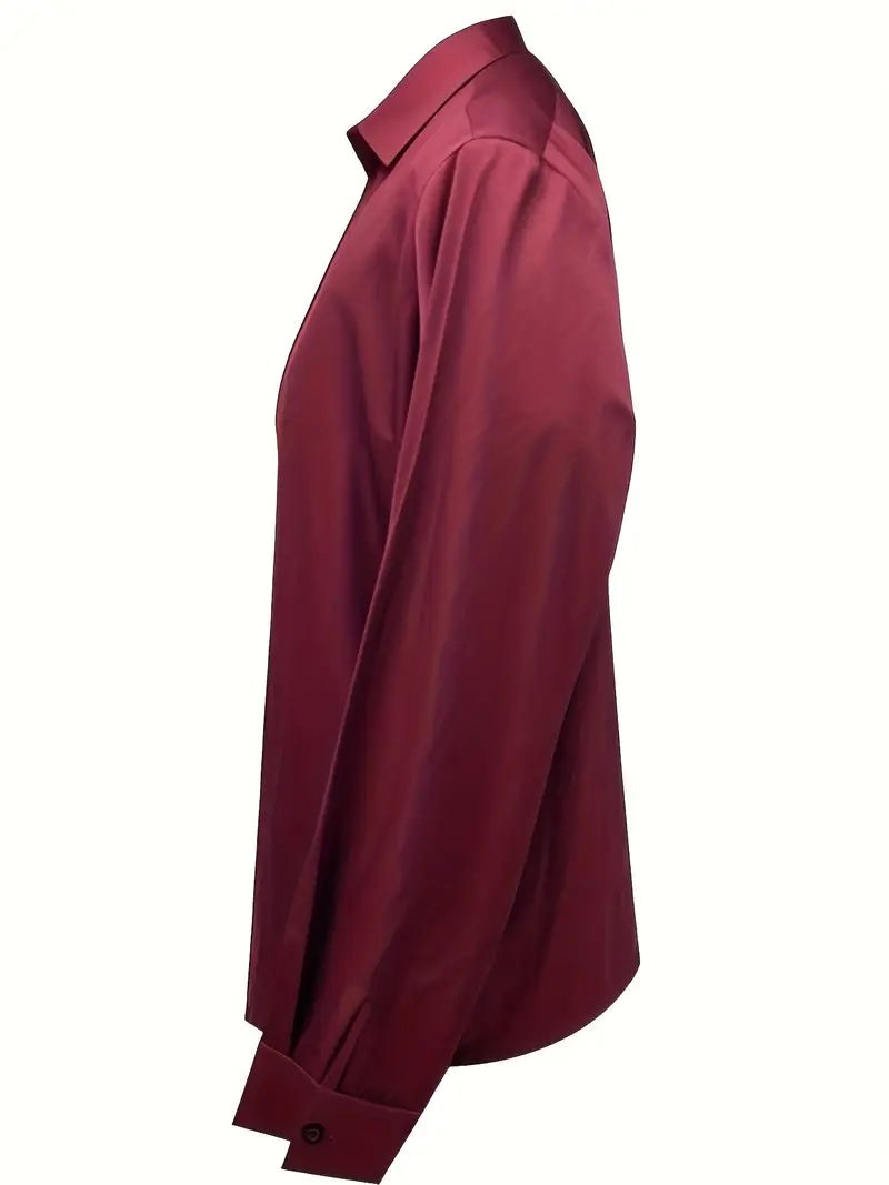 Glenda | Women's Long Sleeve Collared V-Neck Blouse