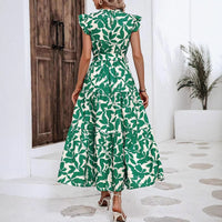 Gloria | Women's Ruffle Detail Floral Maxi Dress