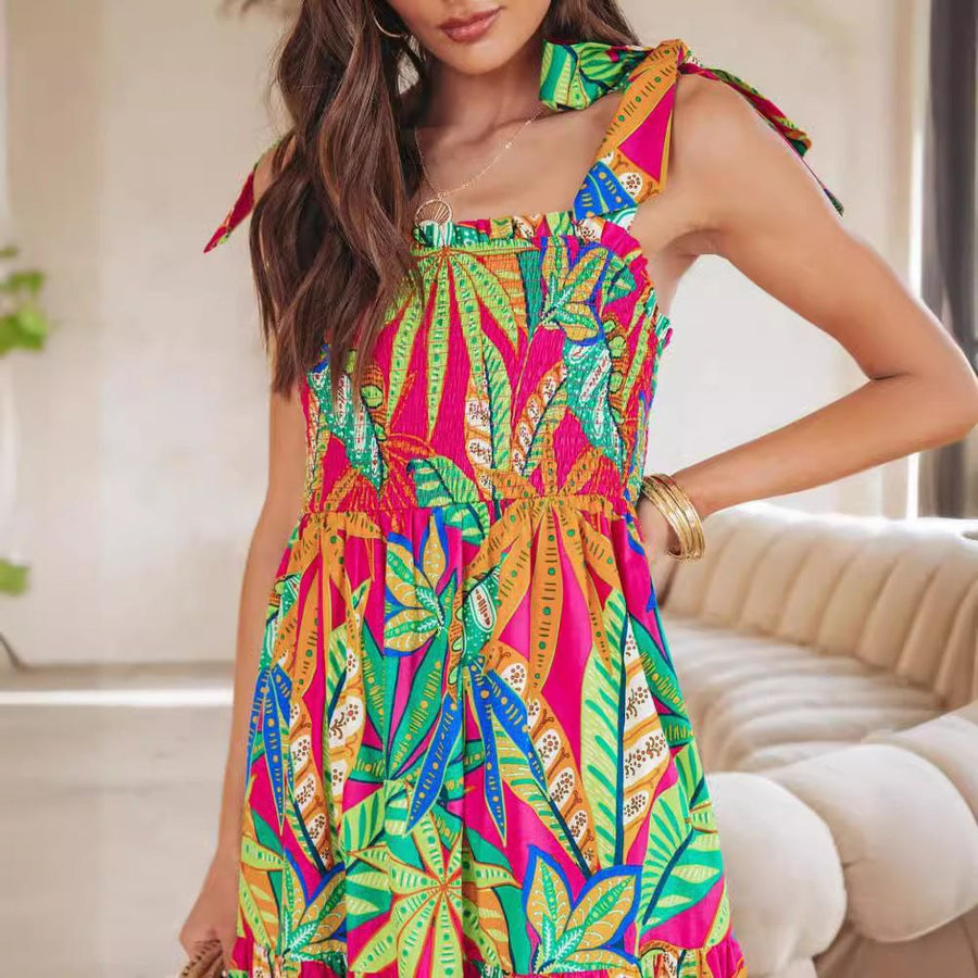 Glorianna | Women's Floral Maxi Dress in Red