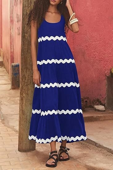 Godelieve | Women's Dress – Casual Dress in Royal Blue