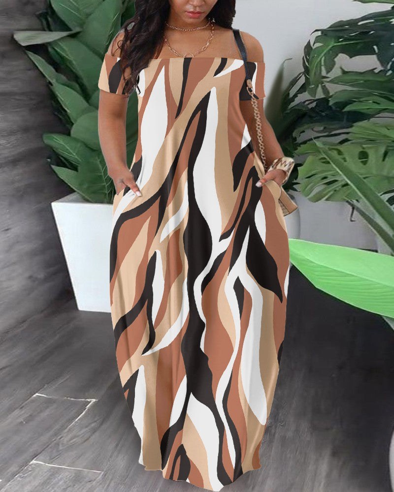 Gracieuse | Women's Maxi Dress in Apricot