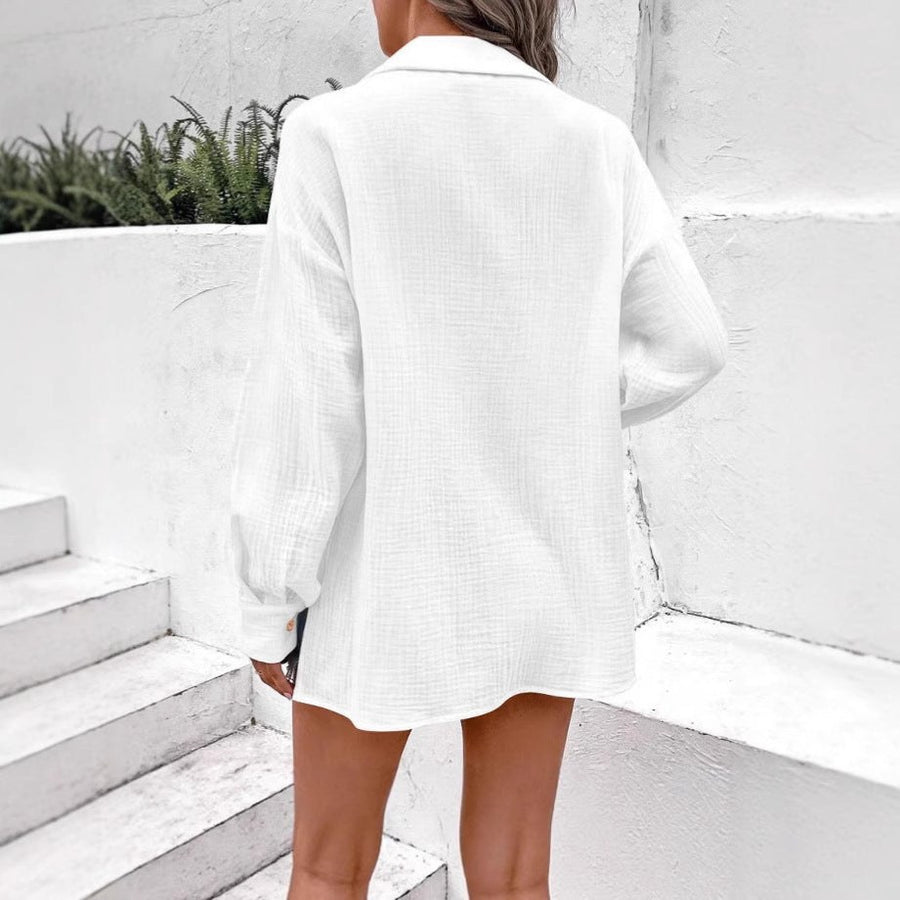 Grisilde | Women's V-Neck Button Detail Blouse